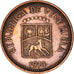 Moneta, Venezuela, 5 Centimos, 1974, VF(30-35), Miedź powlekana stalą, KM:49