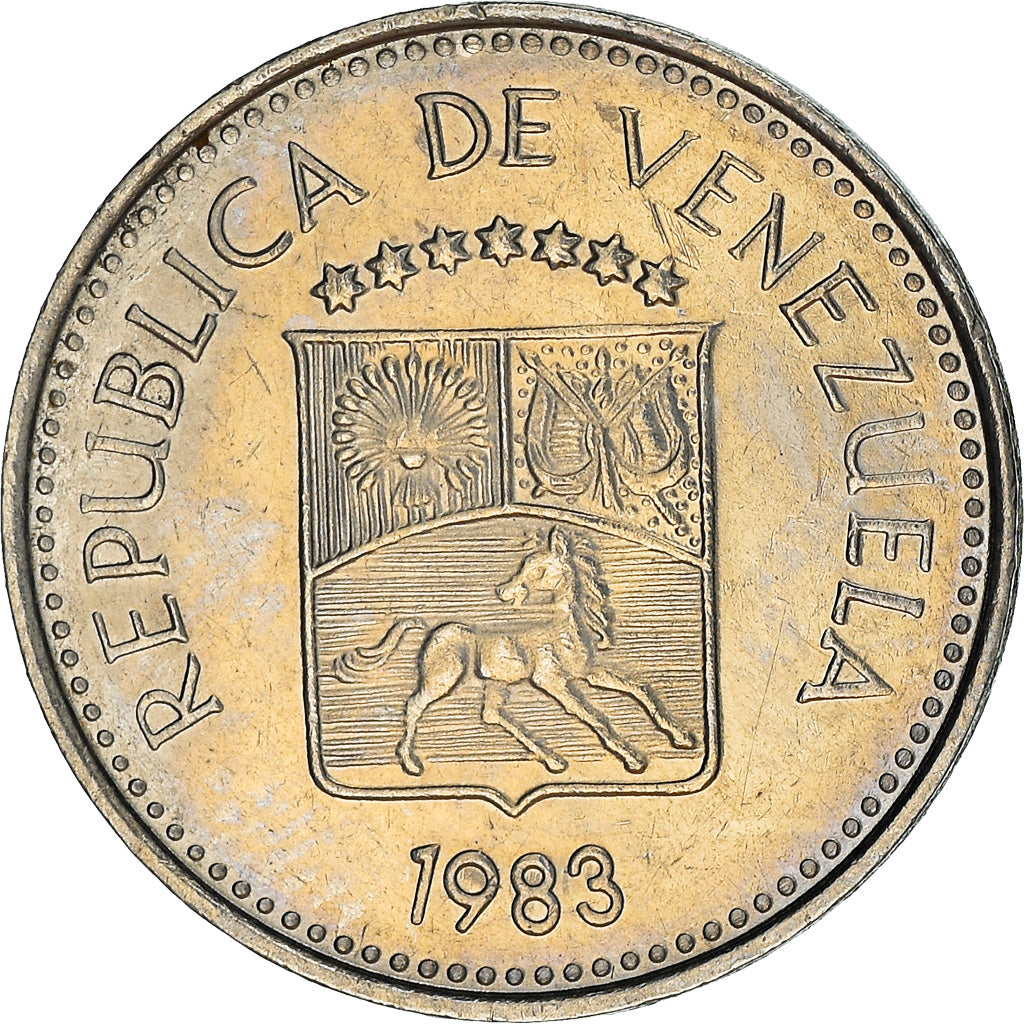 Moneta, Venezuela, 5 Centimos, 1983, Werdohl, Vereinigte Deutsche Metallwerke