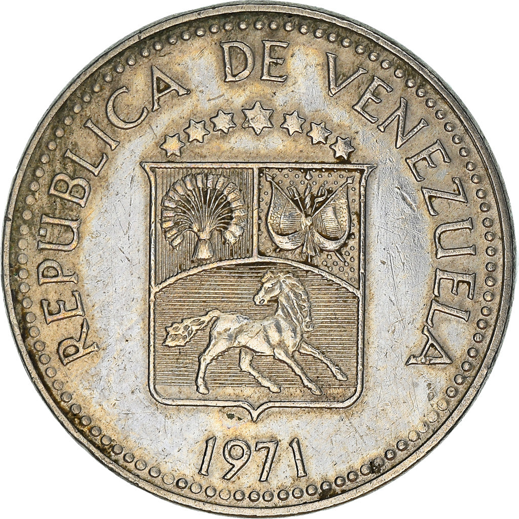 Münze, Venezuela, 10 Centimos, 1971, Ontario, SS, Copper-nickel, KM:A40