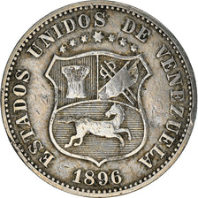 Münze, Venezuela, 12-1/2 Centimos, 1896, S+, Copper-nickel, KM:28