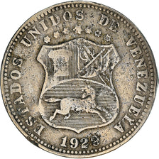 Coin, Venezuela, 12-1/2 Centimos, 1929, VF(20-25), Copper-nickel, KM:28