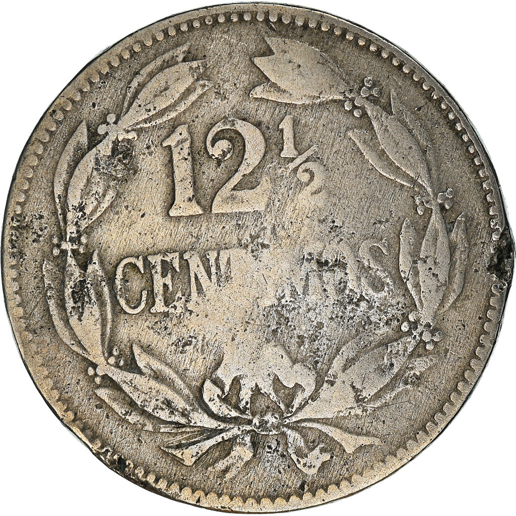 Coin, Venezuela, 12-1/2 Centimos, 1929, VF(20-25), Copper-nickel, KM:28