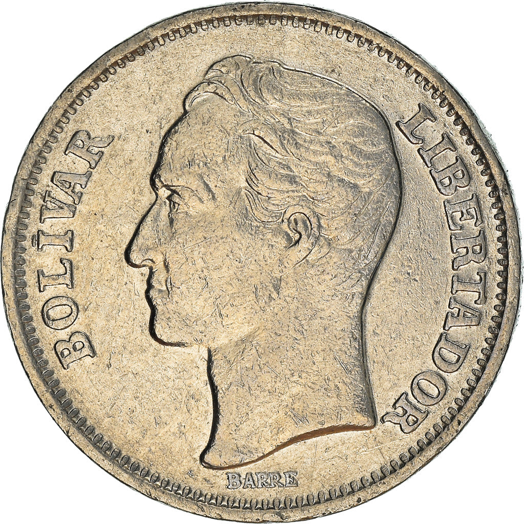 Moneta, Venezuela, Bolivar, 1977, MB+, Nichel, KM:52