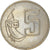 Coin, Uruguay, 5 Nuevos Pesos, 1980, Santiago, AU(50-53), Copper-Nickel-Zinc