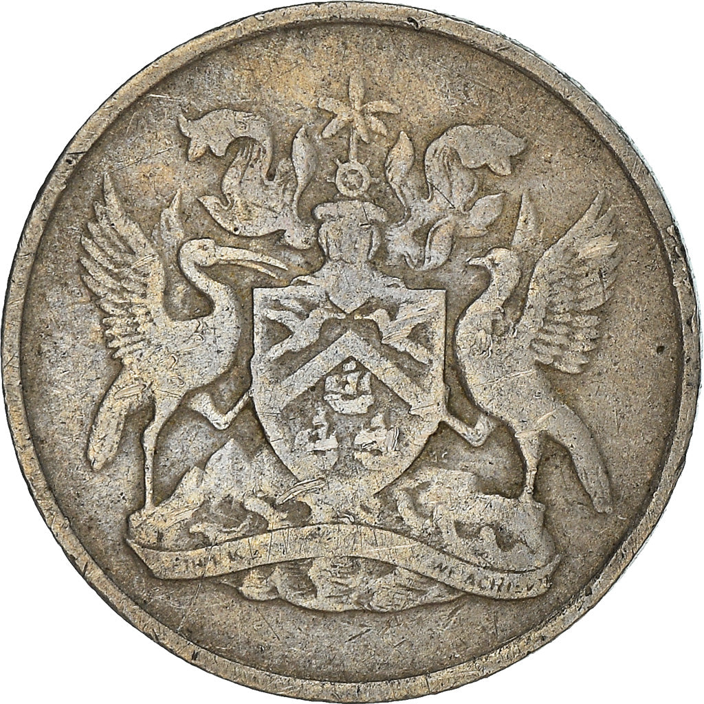 Münze, TRINIDAD & TOBAGO, 10 Cents, 1966, Franklin Mint, S+, Copper-nickel