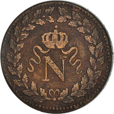 Moeda, França, Napoléon I, Decime, 1815, Strasbourg, VF(20-25), Bronze