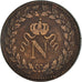 Moeda, França, Napoléon I, Decime, 1815, Strasbourg, VF(20-25), Bronze