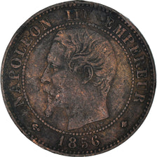 Moneta, Francia, Napoleon III, Napoléon III, 2 Centimes, 1856, Strasbourg, B+