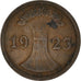 Moneta, GERMANIA, REPUBBLICA DI WEIMAR, 2 Rentenpfennig, 1923, Munich, MB+