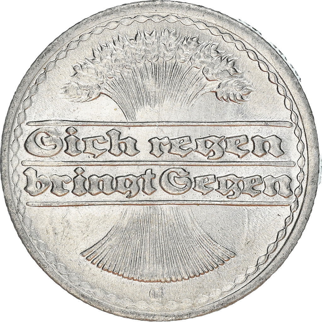Moneta, GERMANIA, REPUBBLICA DI WEIMAR, 50 Pfennig, 1922, Karlsruhe, SPL