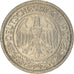 Münze, Deutschland, Weimarer Republik, 50 Reichspfennig, 1927, Berlin, VZ