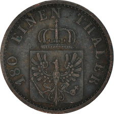 Moeda, Estados Alemães, PRUSSIA, Wilhelm I, 2 Pfennig, 1871, EF(40-45), Cobre