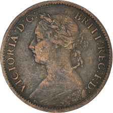 Münze, Großbritannien, Victoria, Farthing, 1885, S+, Bronze, KM:753
