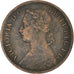 Coin, Great Britain, Victoria, Farthing, 1885, VF(30-35), Bronze, KM:753