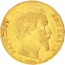 Second Empire, 20 Francs or Napoléon III, tête nue, 1855 BB, Strasbourg, Gadoury