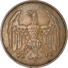 Moeda, ALEMANHA, REPÚBLICA DE WEIMAR, 4 Reichspfennig, 1932, Berlin, EF(40-45)