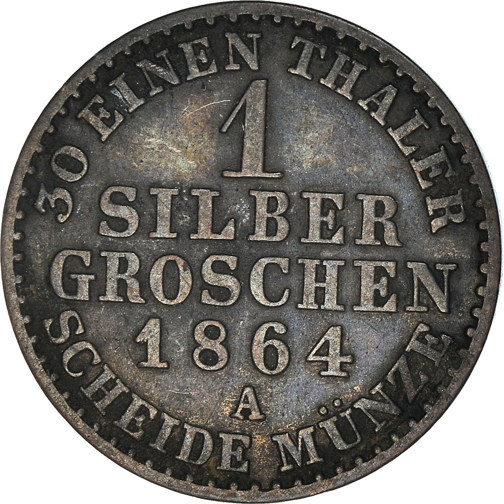 Monnaie, Etats allemands, PRUSSIA, Wilhelm I, Groschen, 1864, Berlin, TTB+