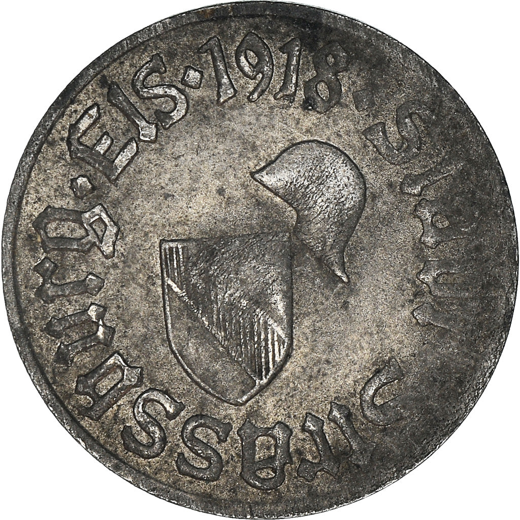 Munten, Frankrijk, Kriegsgeld, Strasbourg, 5 Pfennig, 1918, FR, Iron, Elie:10.1