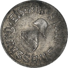 Moneta, Francja, Kriegsgeld, Strasbourg, 5 Pfennig, 1918, VF(20-25), Żelazo