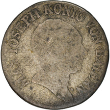 Moneta, Stati tedeschi, BAVARIA, Maximilian IV, Josef, 6 Kreuzer, 1811, B+