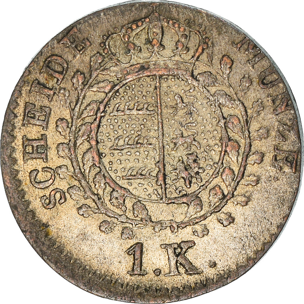 Munten, Duitse staten, WURTTEMBERG, Wilhelm I, Kreuzer, 1838, Stuttgart, ZF+