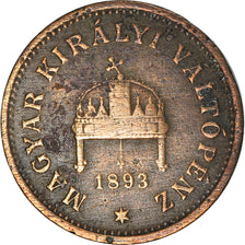Münze, Ungarn, Franz Joseph I, Filler, 1893, Kormoczbanya, S, Bronze, KM:480