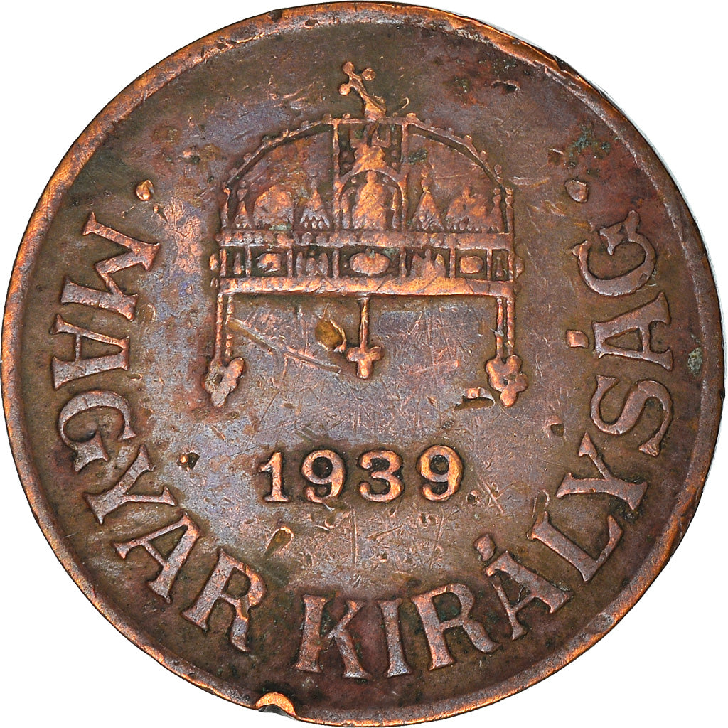 Münze, Ungarn, Filler, 1939, Budapest, S+, Bronze, KM:505