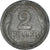 Moneda, Hungría, 2 Filler, 1943, BC+, Cinc, KM:519