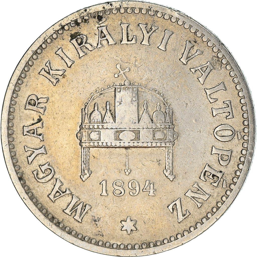 Moneta, Węgry, Franz Joseph I, 10 Filler, 1894, Kormoczbanya, AU(50-53)