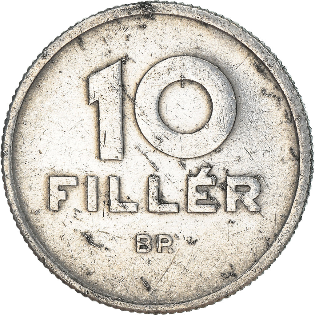 Coin, Hungary, 10 Filler, 1962, Budapest, VF(30-35), Aluminum, KM:547