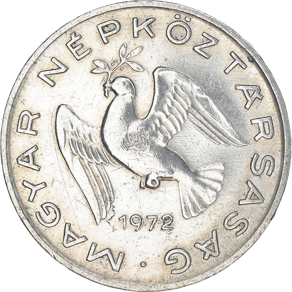 Moneta, Ungheria, 10 Filler, 1972, Budapest, BB+, Alluminio, KM:572