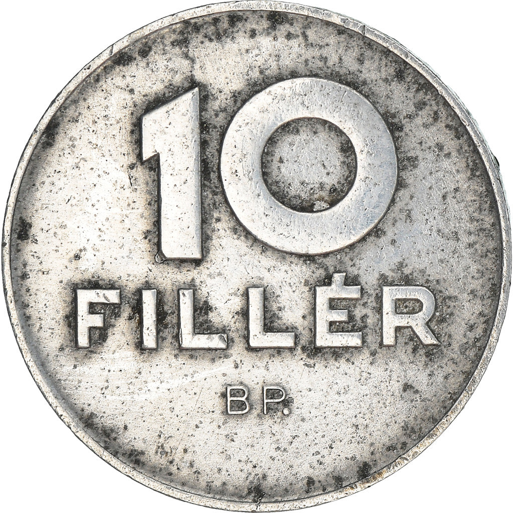 Moneta, Węgry, 10 Filler, 1982, Budapest, VF(30-35), Aluminium, KM:572