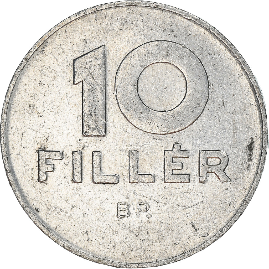 Coin, Hungary, 10 Filler, 1984, Budapest, AU(50-53), Aluminum, KM:572