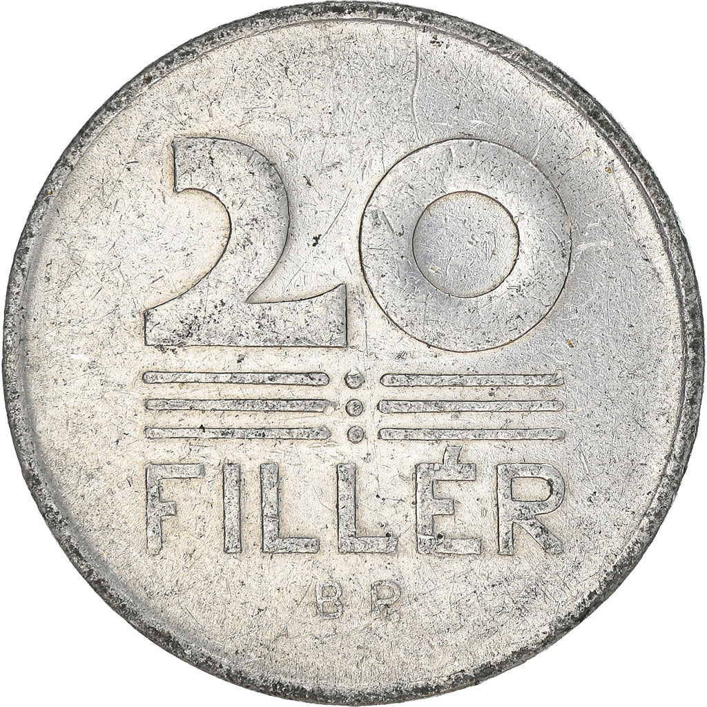 Moneta, Ungheria, 20 Fillér, 1965, Budapest, BB, Alluminio, KM:550