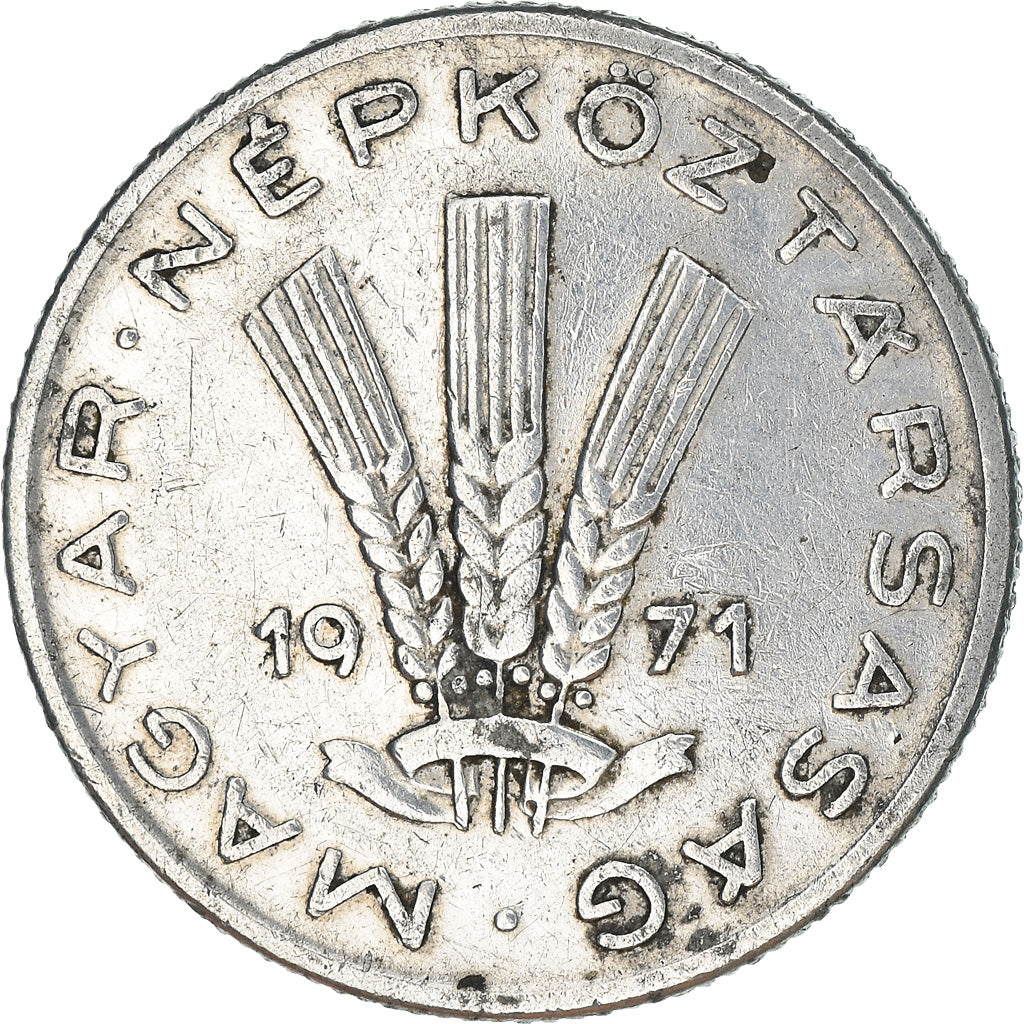 Münze, Ungarn, 20 Fillér, 1971, Budapest, S+, Aluminium, KM:573