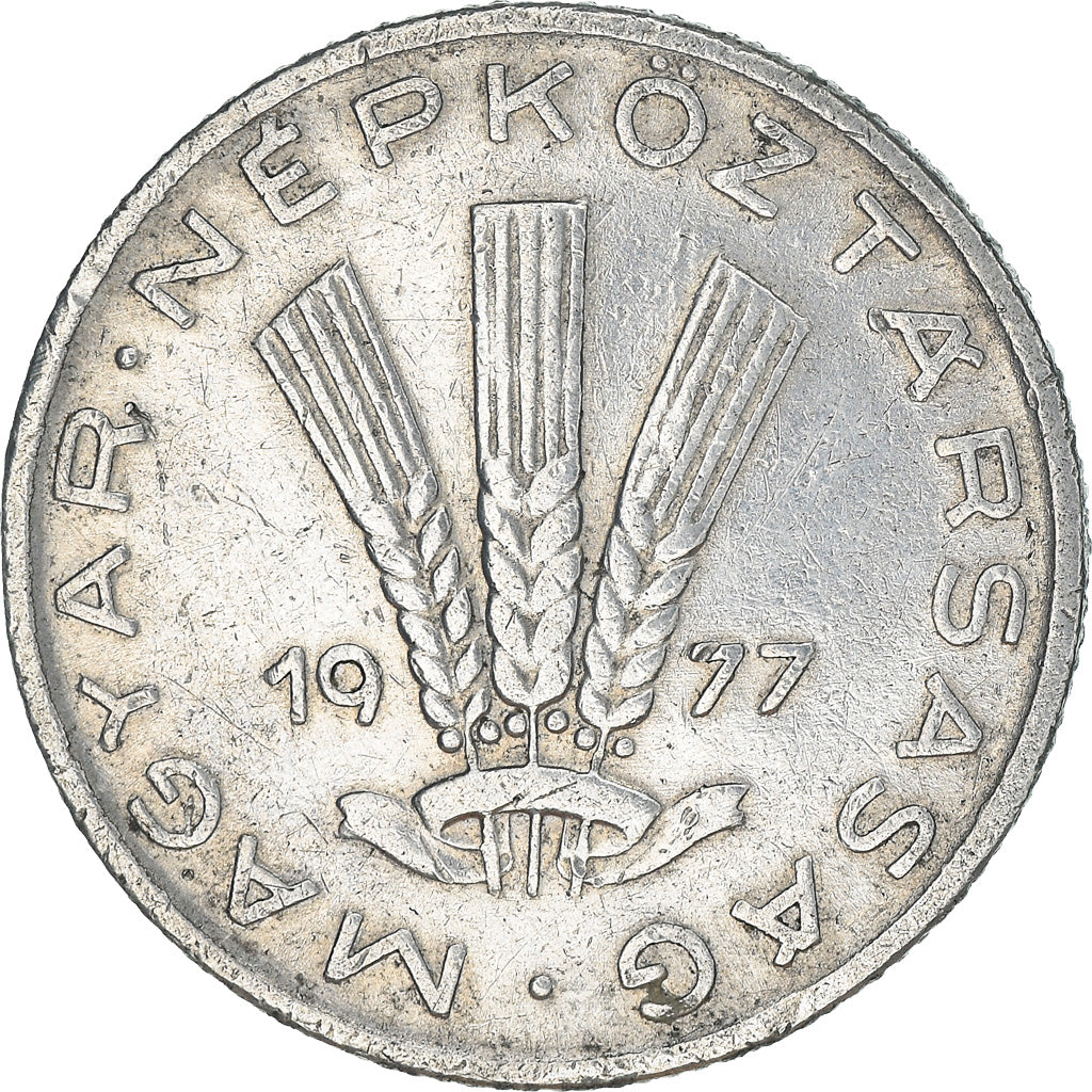 Moneta, Ungheria, 20 Fillér, 1977, Budapest, MB+, Alluminio, KM:573