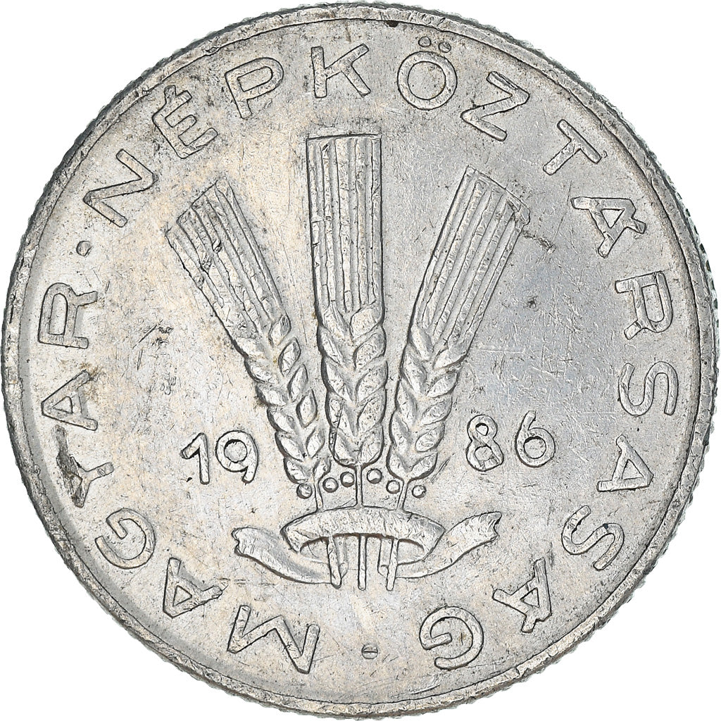 Münze, Ungarn, 20 Fillér, 1986, Budapest, S+, Aluminium, KM:573