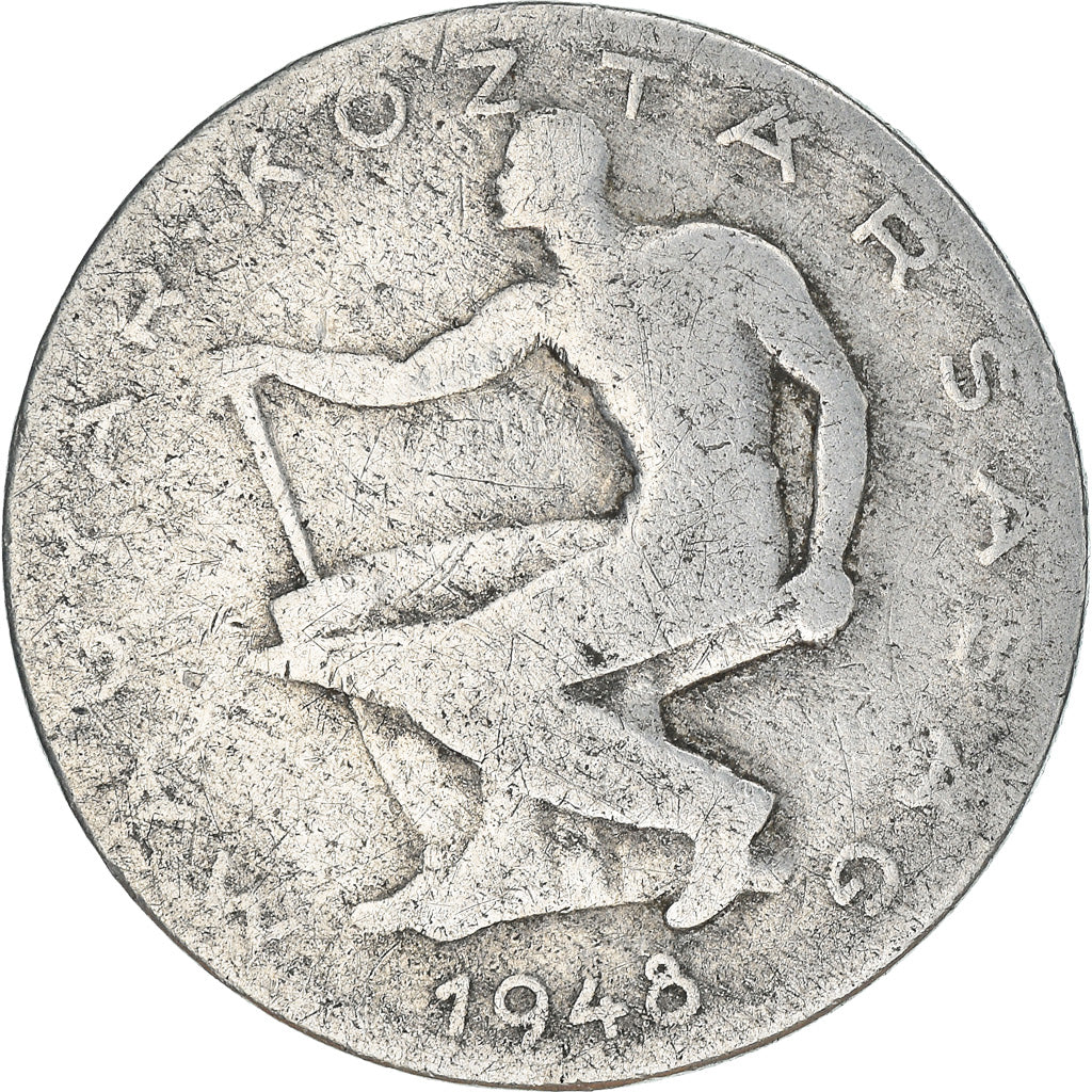 Moneta, Ungheria, 50 Fillér, 1948, Budapest, MB, Alluminio, KM:536