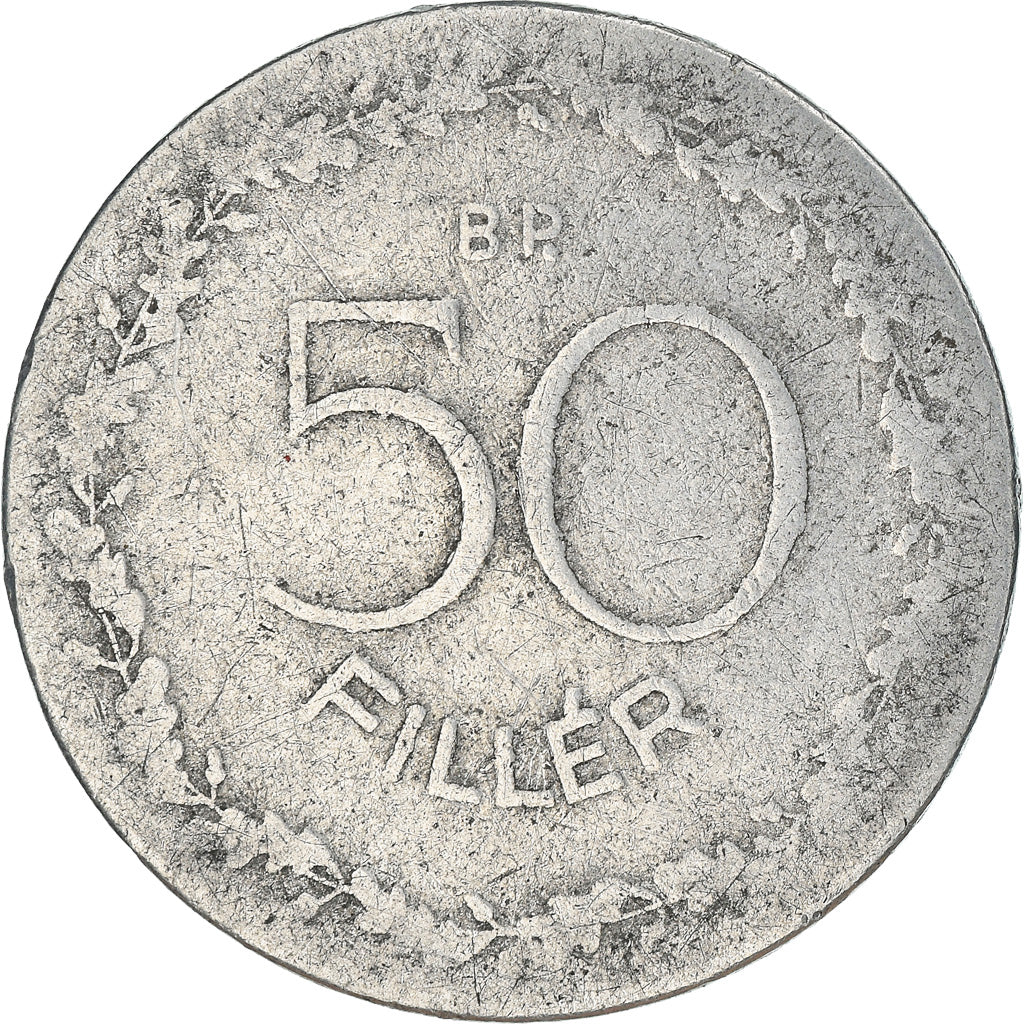 Moneta, Ungheria, 50 Fillér, 1948, Budapest, MB, Alluminio, KM:536