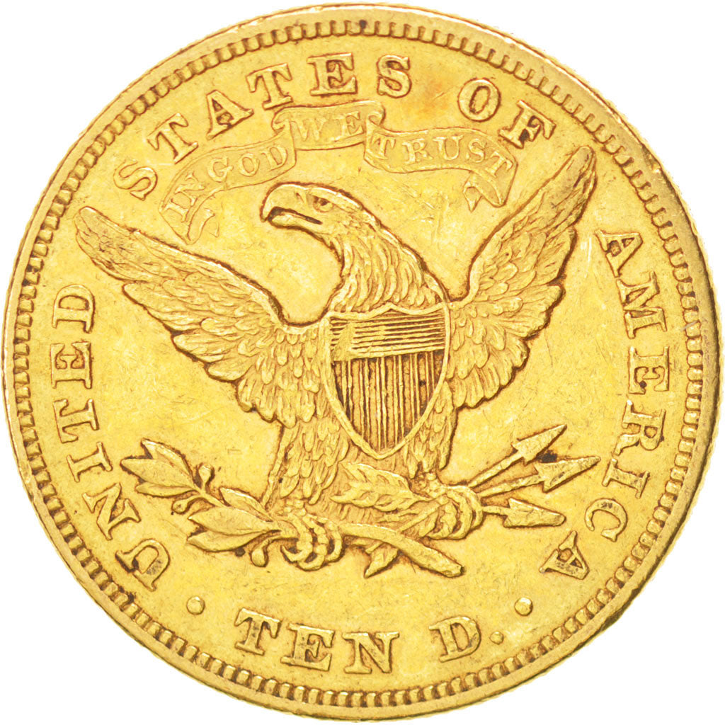 Stati Uniti, Coronet Head, $10, Eagle, 1880, U.S. Mint, Philadelphia, BB, Oro...
