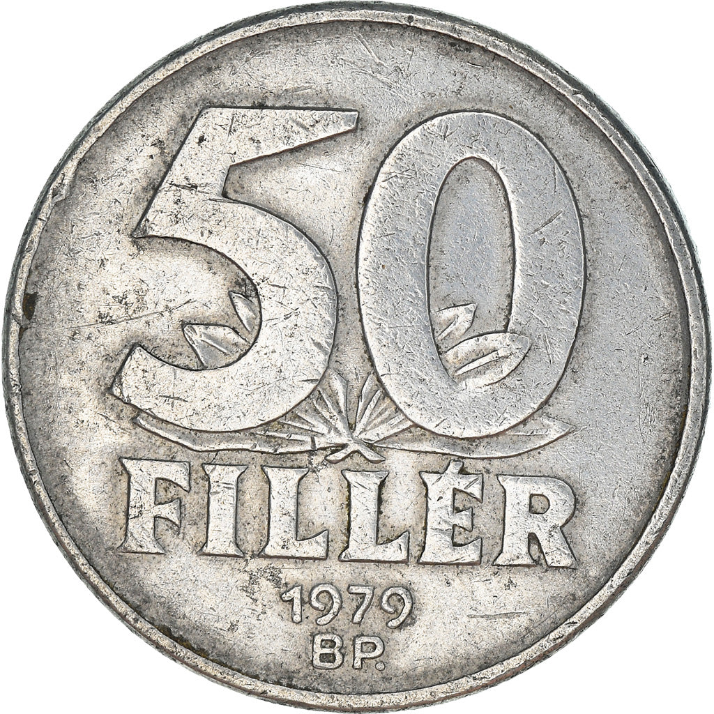 Munten, Hongarije, 50 Fillér, 1979, Budapest, ZF, Aluminium, KM:574