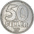 Moneda, Hungría, 50 Fillér, 1979, Budapest, MBC, Aluminio, KM:574
