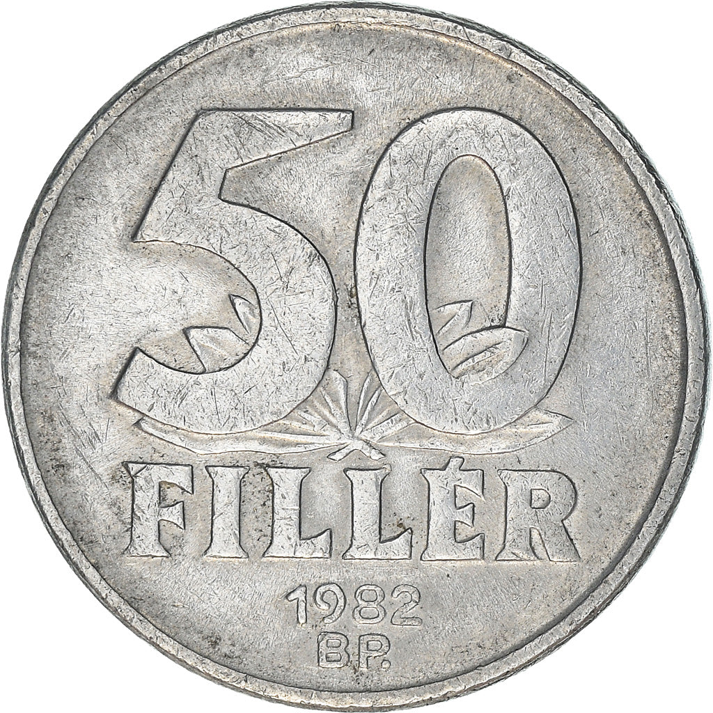Monnaie, Hongrie, 50 Fillér, 1982, Budapest, TTB+, Aluminium, KM:574
