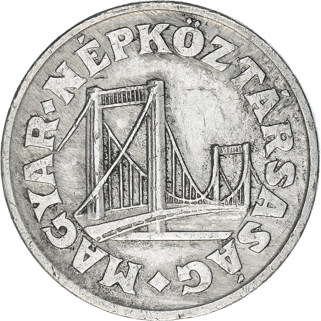 Moeda, Hungria, 50 Fillér, 1983, Budapest, VF(30-35), Alumínio, KM:574
