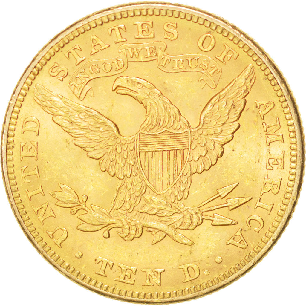 UNITED STATES, Coronet Head, $10, Eagle, 1882, U.S. Mint, KM #102, AU(50-53),...