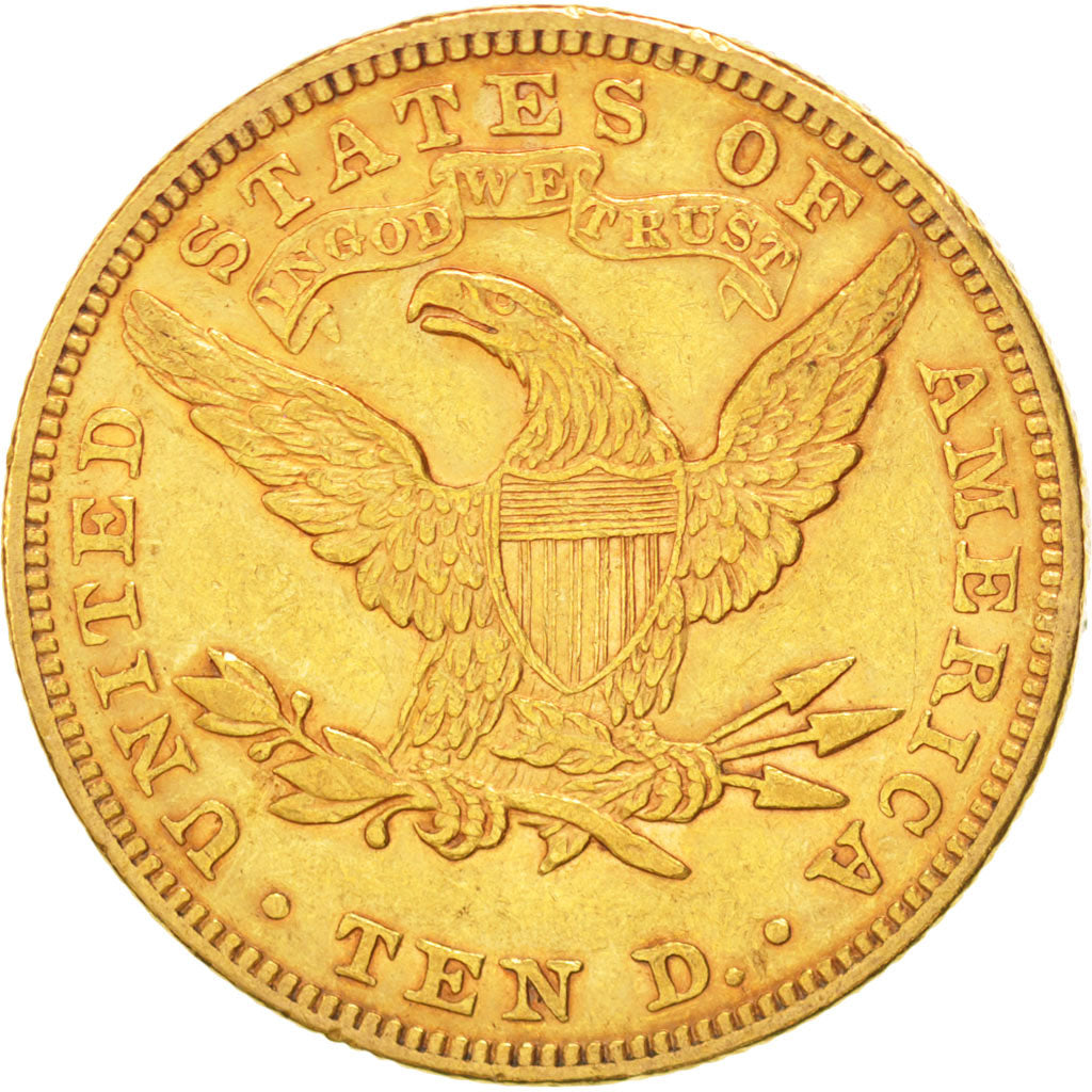 UNITED STATES, Coronet Head, $10, Eagle, 1893, U.S. Mint, KM #102, EF(40-45),...