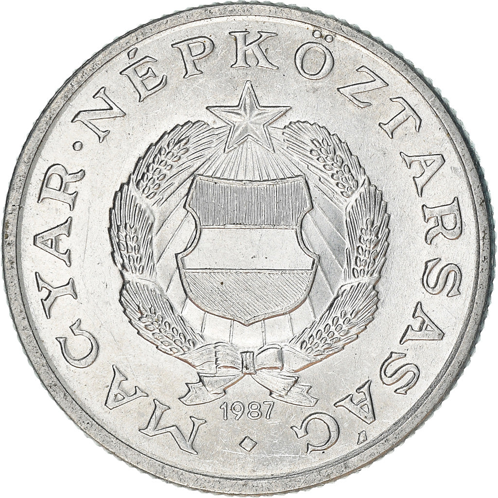 Moneta, Ungheria, Forint, 1987, SPL-, Alluminio, KM:575