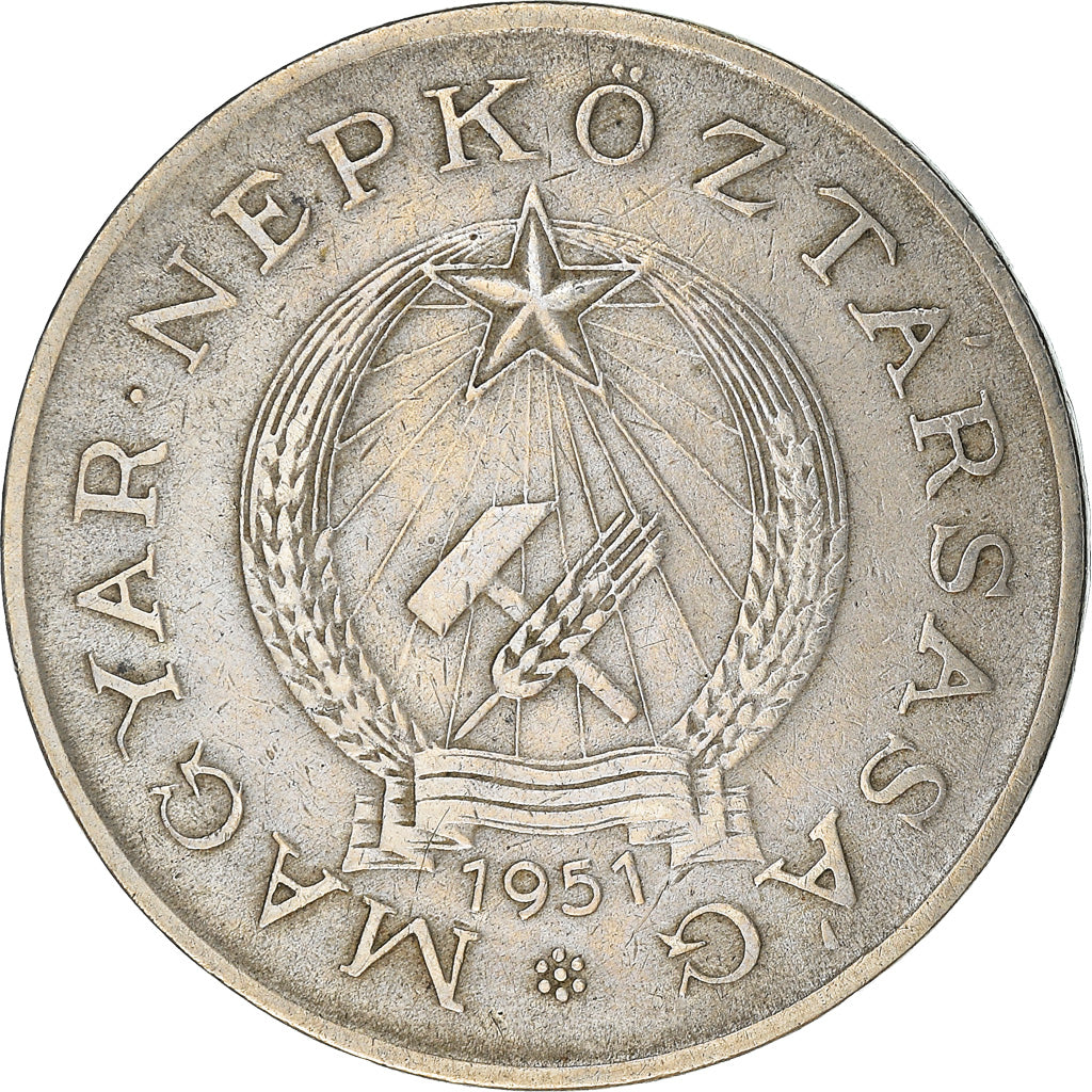 Moneta, Ungheria, 2 Forint, 1951, Budapest, BB, Rame-nichel, KM:548