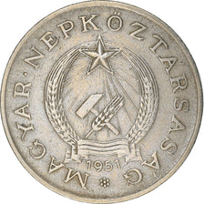 Moneta, Ungheria, 2 Forint, 1951, Budapest, BB, Rame-nichel, KM:548