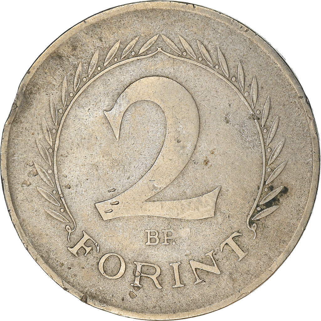 Coin, Hungary, 2 Forint, 1957, Budapest, VF(30-35), Copper-nickel, KM:556